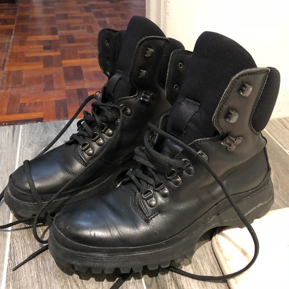 Prada men’s combat boots